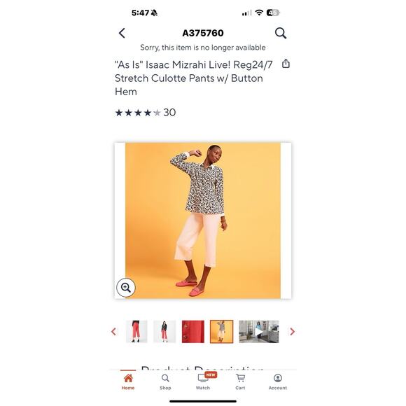 Isaac Mizrahi 18W Khaki Stretch Culotte Pants Elastic Waist Button Hem A375760 - Picture 15 of 16